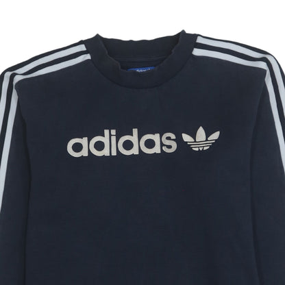 Mens UK Size M Adidas Blue Pullover Sweatshirt