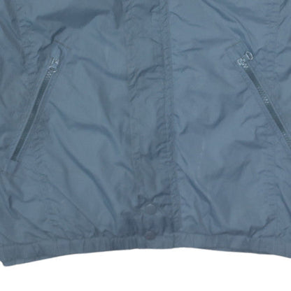 Kappa Men's Blue Nylon Hooded Windbreaker Jacket Size L
