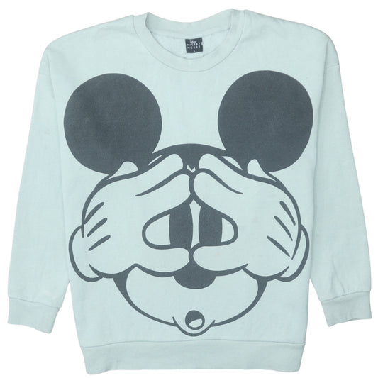Womens UK Size L Disney Blue Pullover Sweatshirt