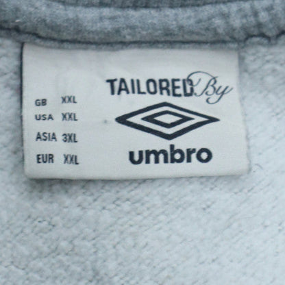Umbro Men's Grey 2XL Track Jacket Full Zip Sportswear