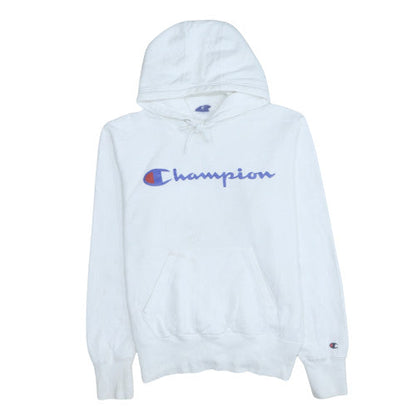Mens UK Size M Champion White Pullover Hoodie