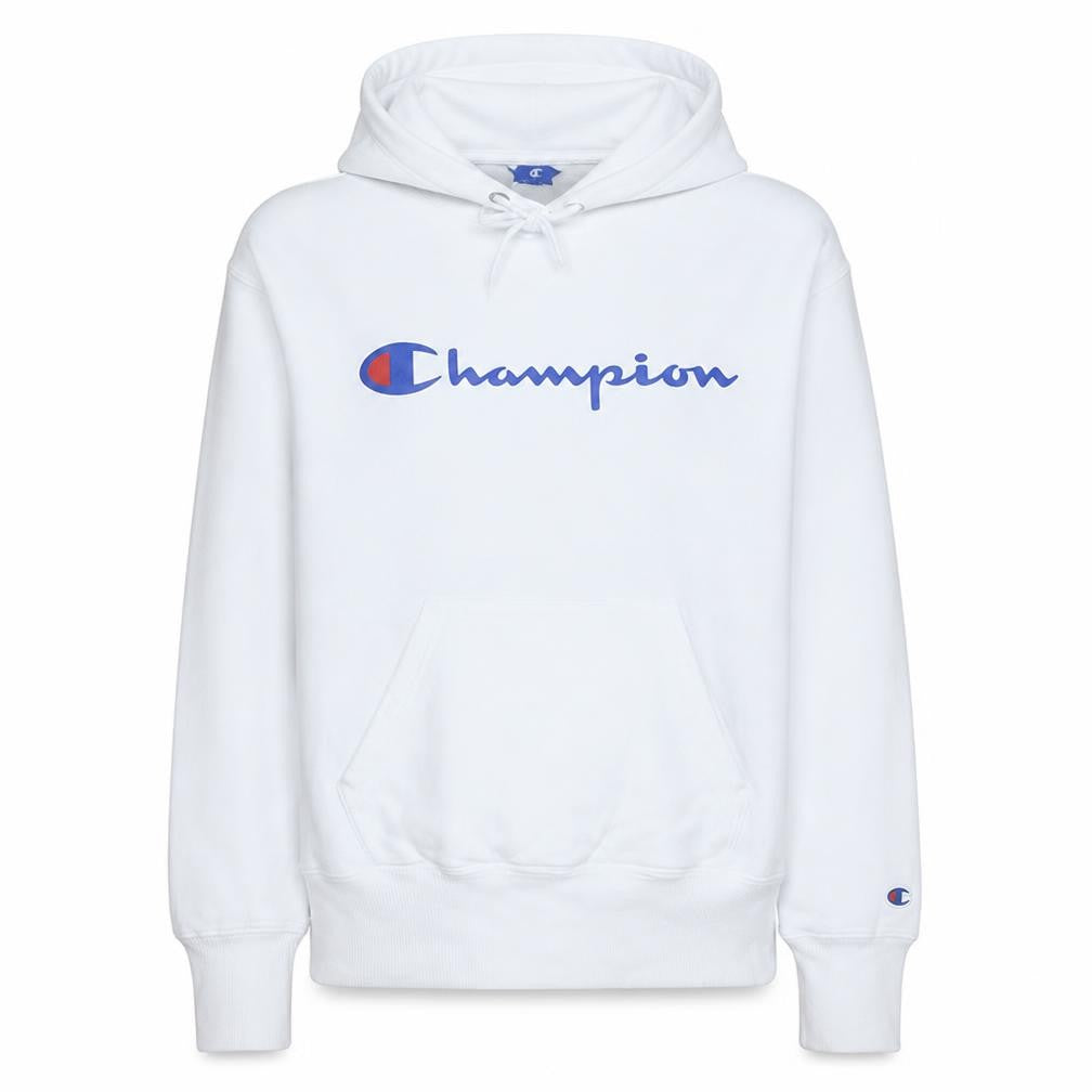 Mens UK Size M Champion White Pullover Hoodie