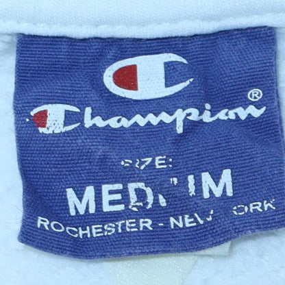 Mens UK Size M Champion White Pullover Hoodie