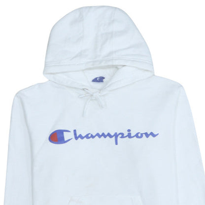 Mens UK Size M Champion White Pullover Hoodie
