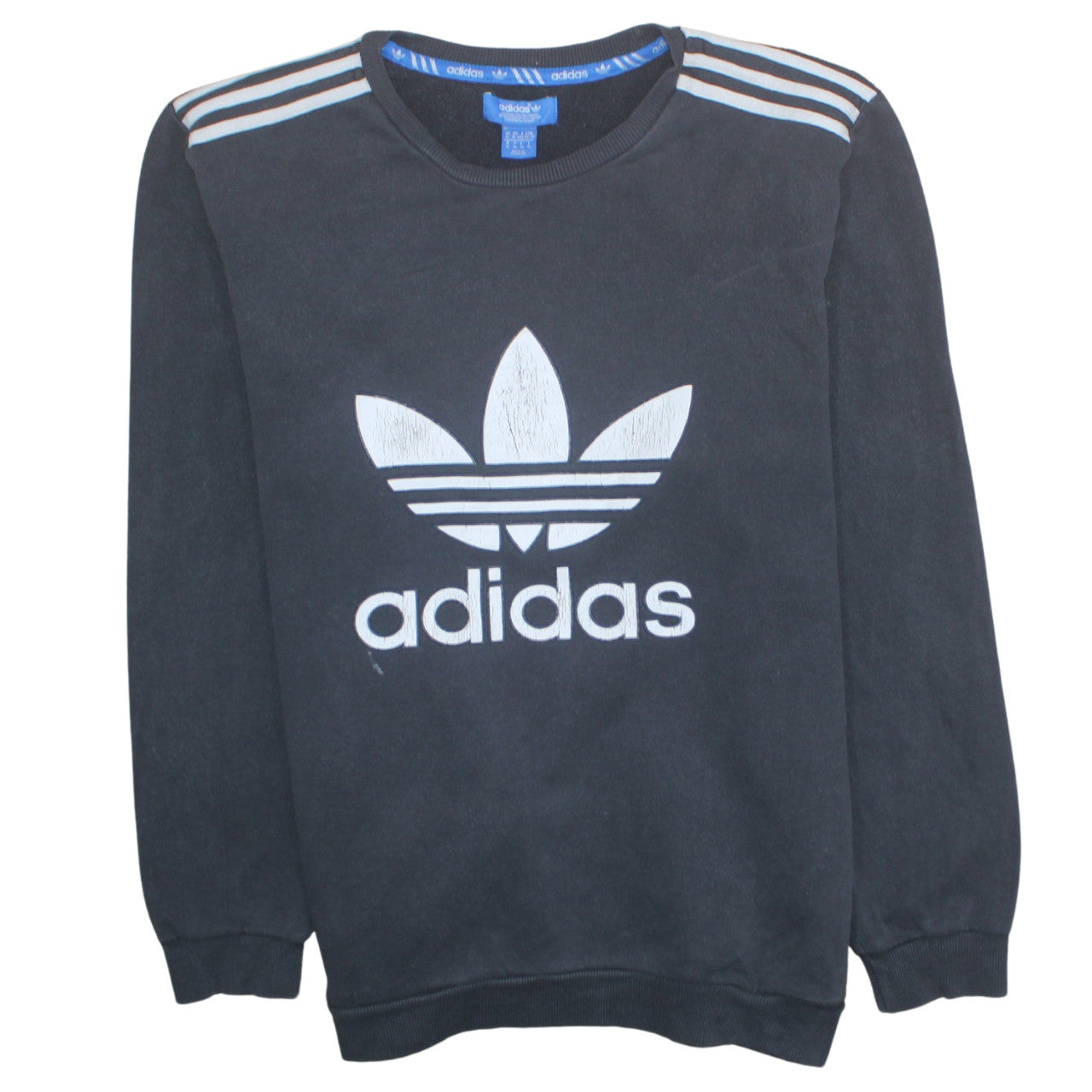 Mens UK Size XL Adidas Black Pullover Sweatshirt