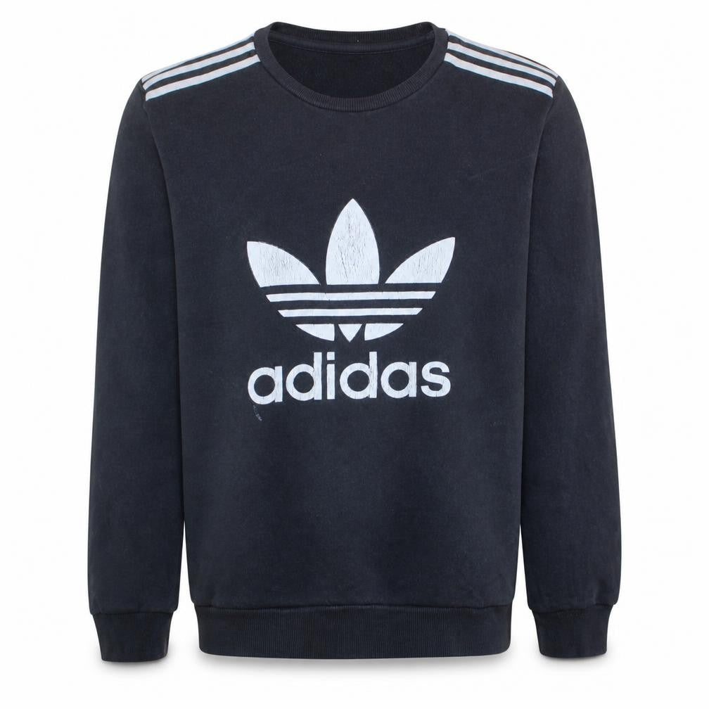 Mens UK Size XL Adidas Black Pullover Sweatshirt