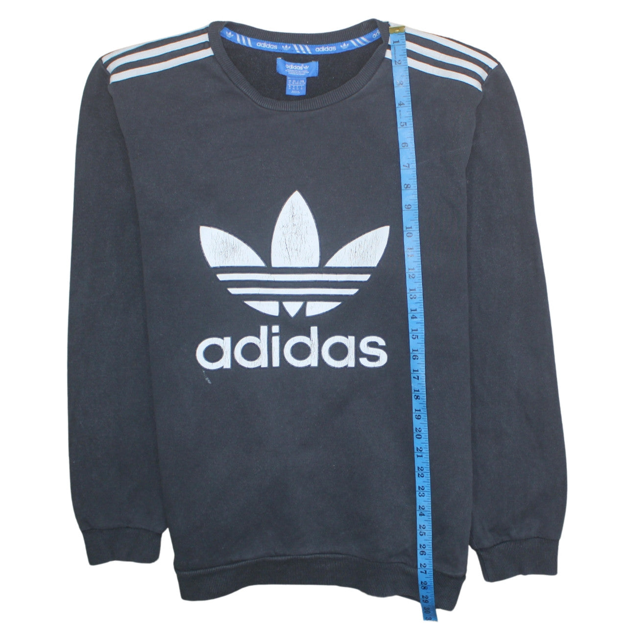 Mens UK Size XL Adidas Black Pullover Sweatshirt