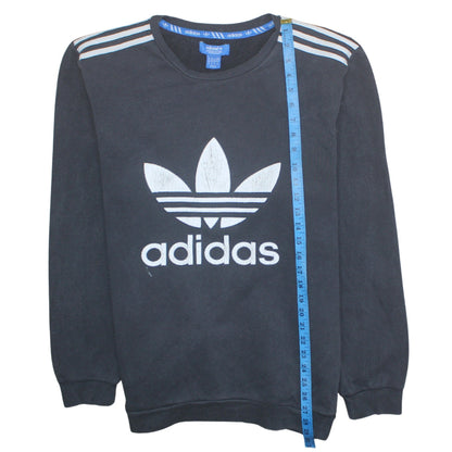 Mens UK Size XL Adidas Black Pullover Sweatshirt