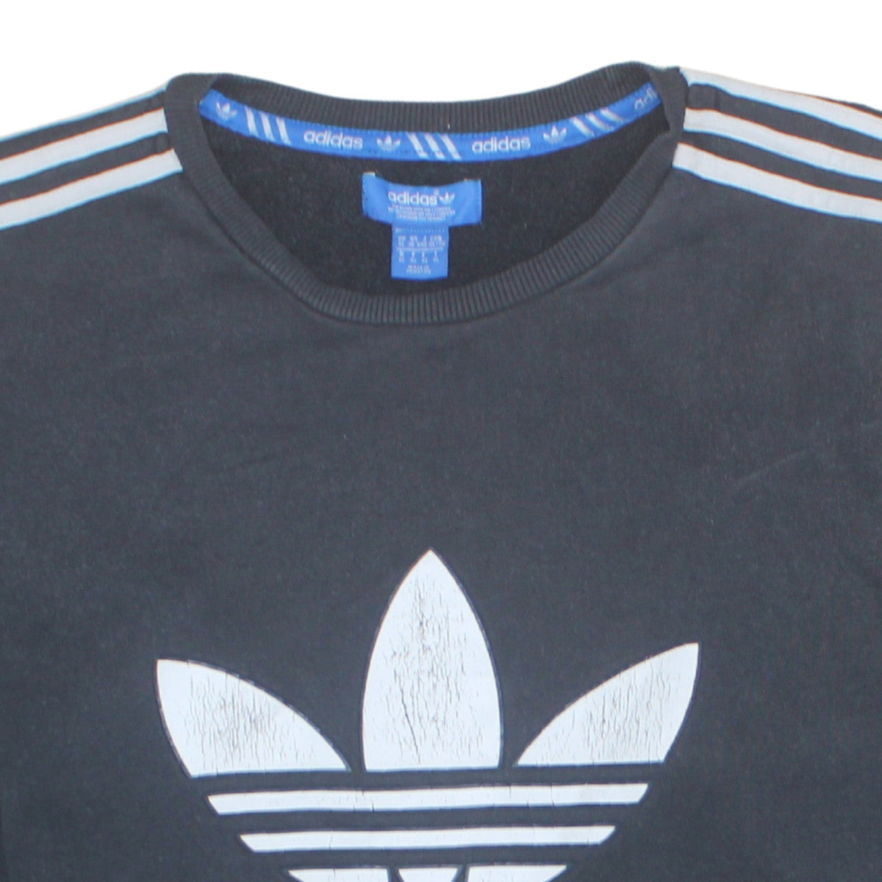 Mens UK Size XL Adidas Black Pullover Sweatshirt