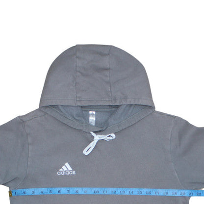 Mens UK Size M Adidas Grey Pullover Hoodie