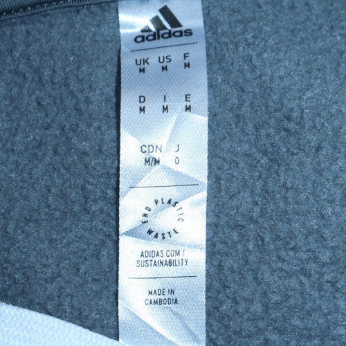 Mens UK Size M Adidas Grey Pullover Hoodie