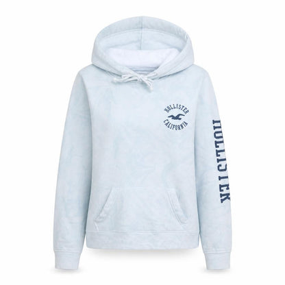 Womens UK Size M Hollister White Pullover Hoodie