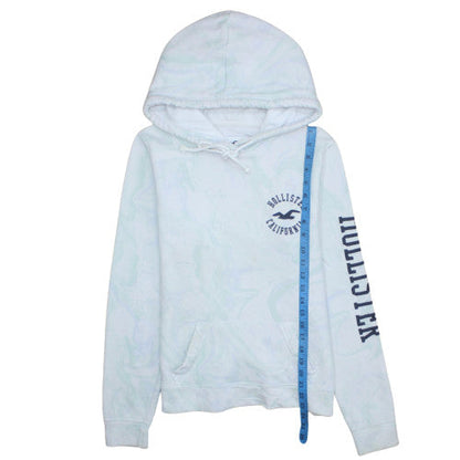 Womens UK Size M Hollister White Pullover Hoodie