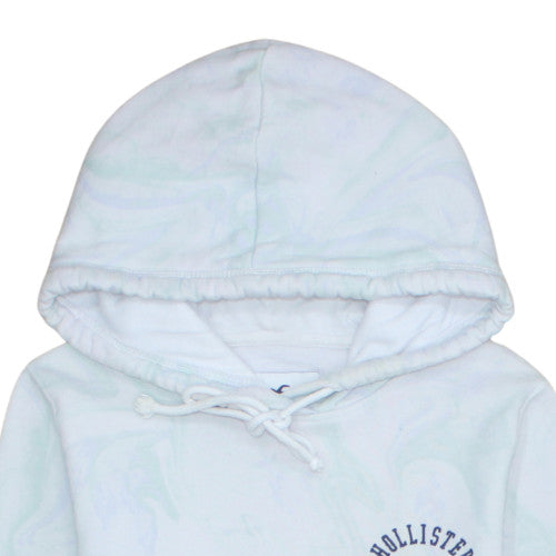 Womens UK Size M Hollister White Pullover Hoodie