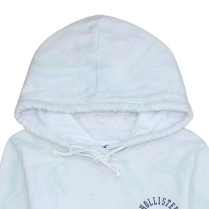 Womens UK Size M Hollister White Pullover Hoodie