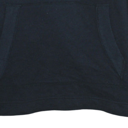 Mens UK Size M Hollister Black 1/2 Zip Hoodie