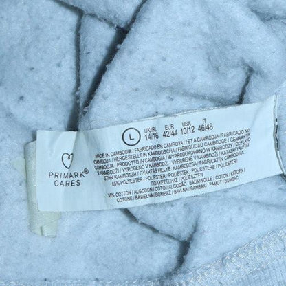 Womens UK Size L Primark Grey Pullover Hoodie