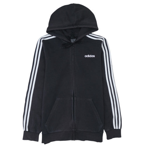Mens UK Size M Adidas Black Full Zip Hoodie