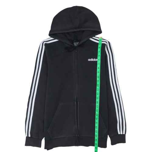 Mens UK Size M Adidas Black Full Zip Hoodie