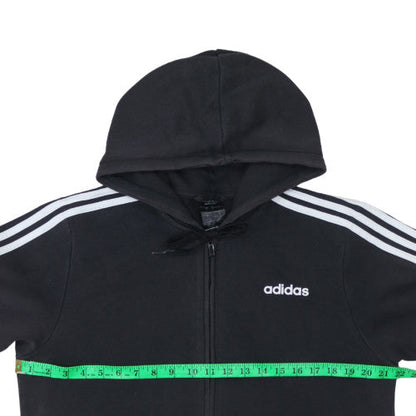 Mens UK Size M Adidas Black Full Zip Hoodie