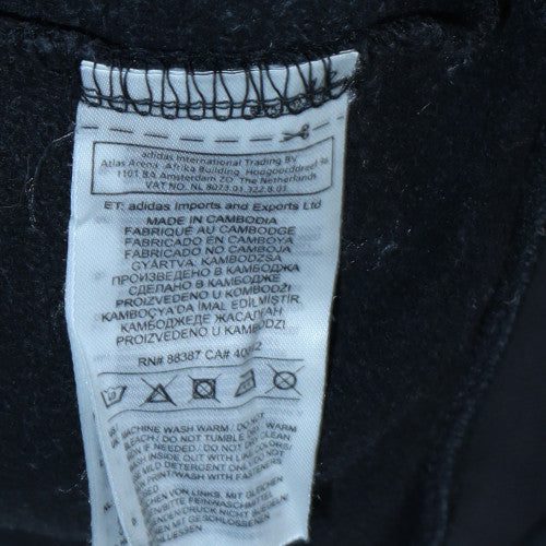 Mens UK Size M Adidas Black Full Zip Hoodie