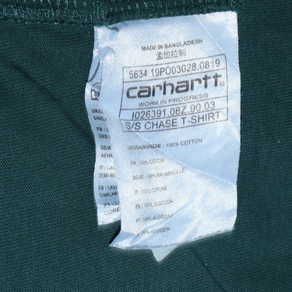 Carhartt Men’s Green XS Chase Short Sleeve Crew Neck Cotton T-Shirt