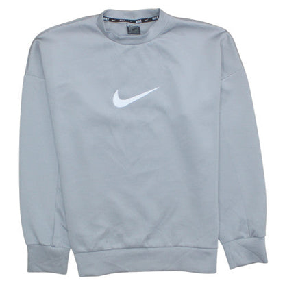 Womens UK Size M Nike Grey Pullover Sweatshirt