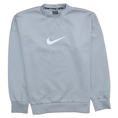 Womens UK Size M Nike Grey Pullover Sweatshirt