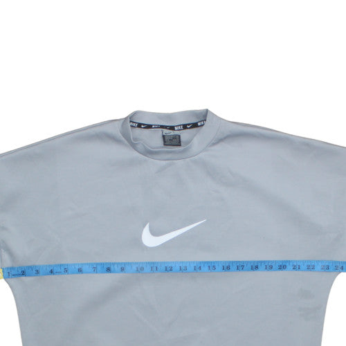 Womens UK Size M Nike Grey Pullover Sweatshirt