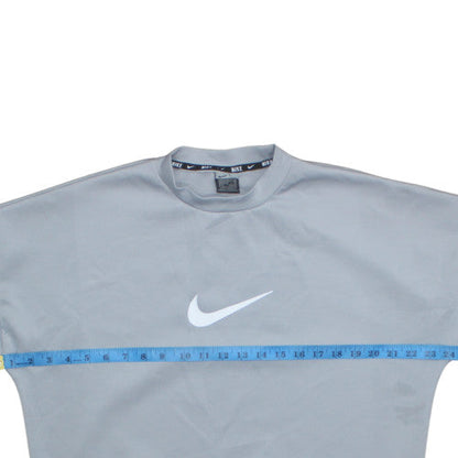 Womens UK Size M Nike Grey Pullover Sweatshirt
