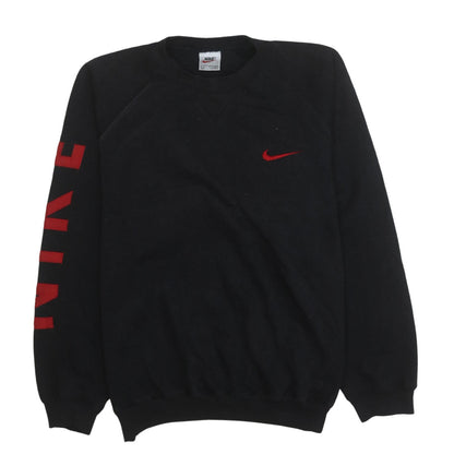 Mens UK Size M Nike Black Pullover Sweatshirt
