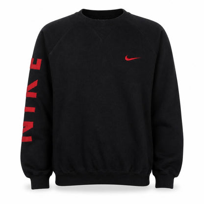 Mens UK Size M Nike Black Pullover Sweatshirt
