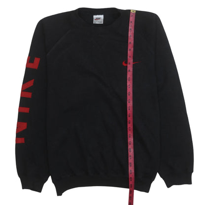 Mens UK Size M Nike Black Pullover Sweatshirt