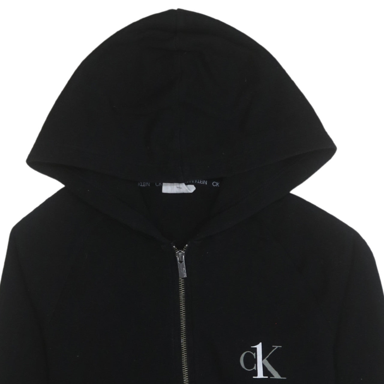 Mens UK Size S Calvin Klein Black Full Zip Hoodie