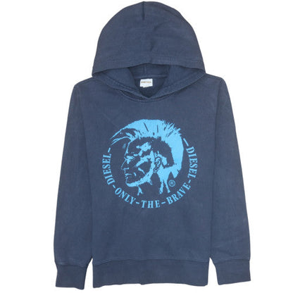 Mens UK Size M Diesel Blue Pullover Hoodie