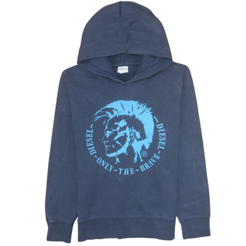 Mens UK Size M Diesel Blue Pullover Hoodie