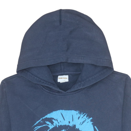 Mens UK Size M Diesel Blue Pullover Hoodie