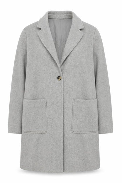Womens UK Size 20 Fat Face Grey Overcoat