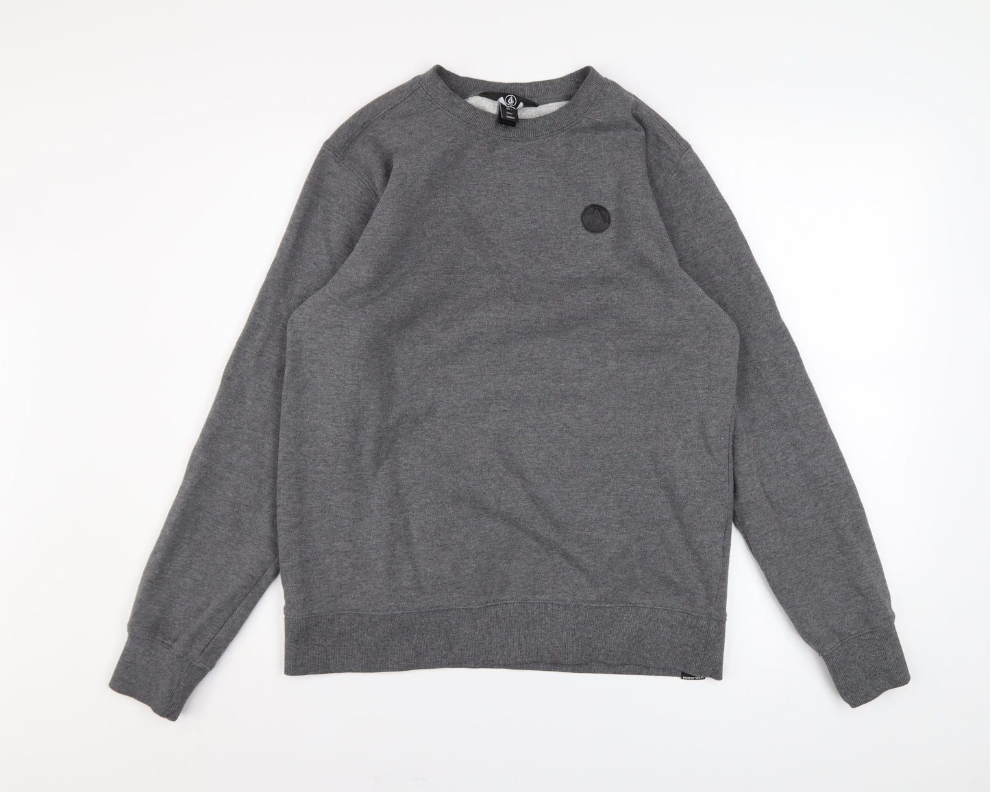 Mens UK Size S Volcom Grey Pullover Sweatshirt