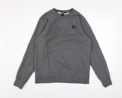 Mens UK Size S Volcom Grey Pullover Sweatshirt