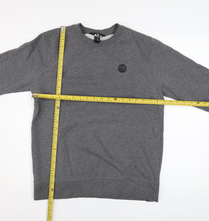 Mens UK Size S Volcom Grey Pullover Sweatshirt