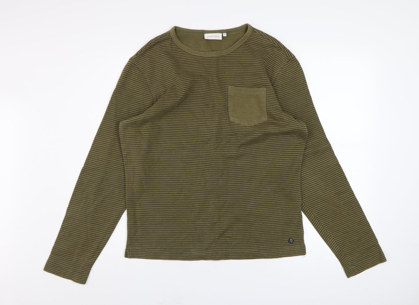 Mens UK Size M Casual Friday Green Pullover Sweatshirt