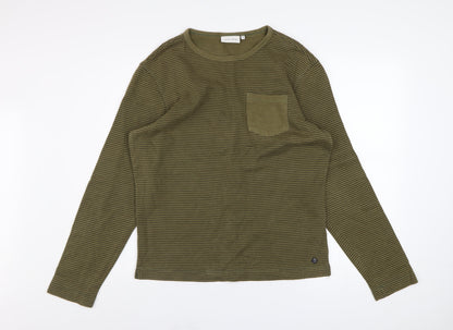 Mens UK Size M Casual Friday Green Pullover Sweatshirt