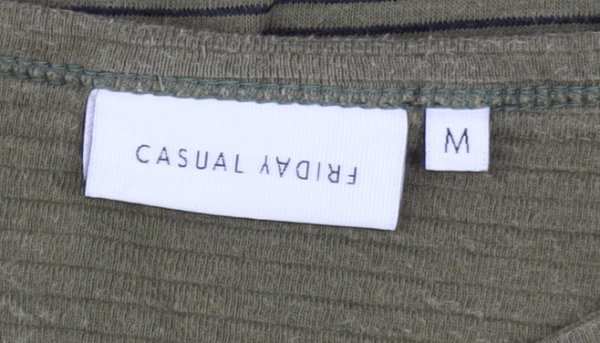 Mens UK Size M Casual Friday Green Pullover Sweatshirt