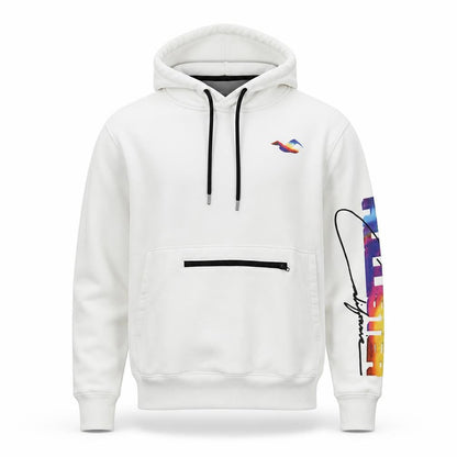 Mens UK Size M Hollister White Pullover Hoodie