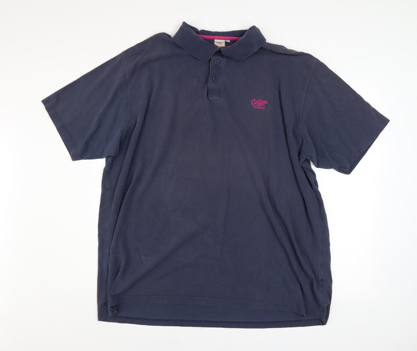 Cotton Traders Men's Blue 3XL Polo Shirt 100% Cotton Casual