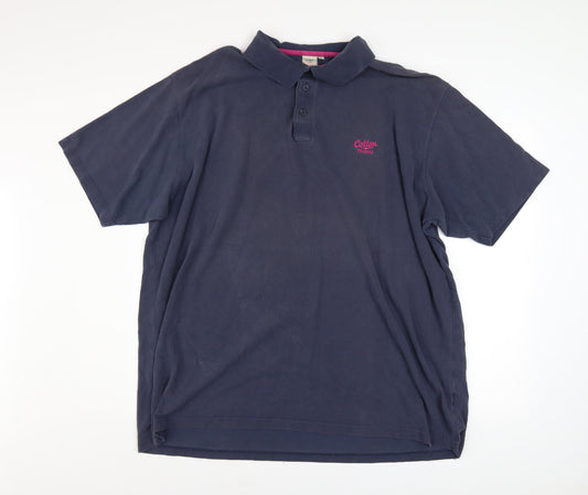 Cotton Traders Men's Blue 3XL Polo Shirt 100% Cotton Casual
