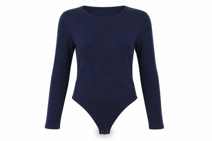 Abercrombie & Fitch Women's Blue Long Sleeve Bodysuit Size L