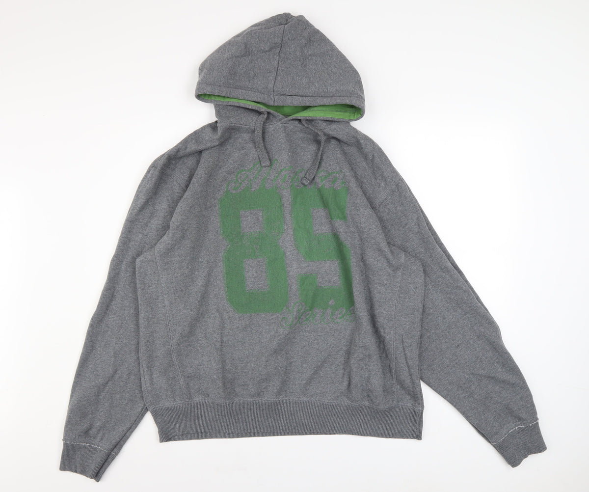 Mens UK Size 2XL Easy Grey Pullover Hoodie