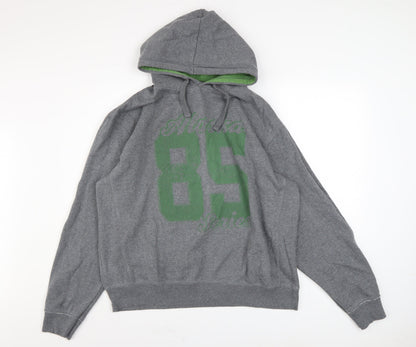 Mens UK Size 2XL Easy Grey Pullover Hoodie
